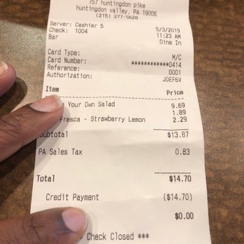 Saladworks - 14$ for salad and a drink - Vegetarian Near Me - Huntingdon Valley, Pennsylvania Saladworks - 14$ for salad and a drink - Vegetarian Near Me - Huntingdon Valley, Pennsylvania