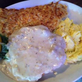 Jay Berry's Cafe - Chicken fried steak with scramble eggs $10.49? - Breakfast & Brunch Near Me - Renton, Washington