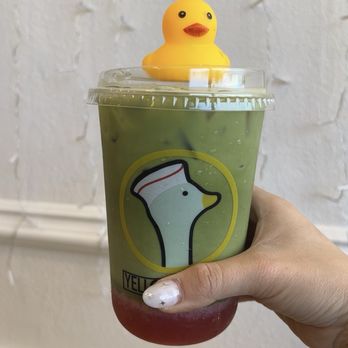 Yellow Goose Cafe - strawberry matcha - Bubble Tea Near Me - Garden Grove, California Yellow Goose Cafe - strawberry matcha - Bubble Tea Near Me - Garden Grove, California