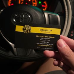 Gold's Gym - Day pass and staff member that helped.