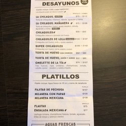 La Torta Plaza - Menu Back