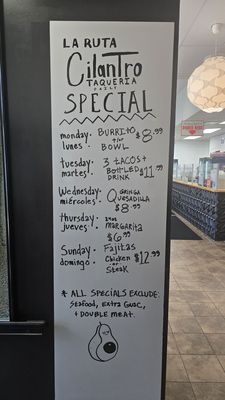 Menu photo 2 Cilantro Taqueria Avon, OH