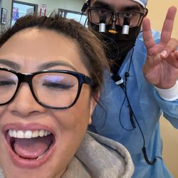Smiles Cafe Dentistry - When your dentist takes selfies with you. You're so cool, Dr. Khan!!! Thanks for my new crown!!!