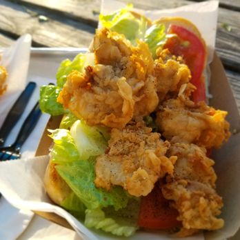 Big Ray's Fish Camp - Fried oyster po'boy - Seafood Near Me - Tampa, Florida Big Ray's Fish Camp - Fried oyster po'boy - Seafood Near Me - Tampa, Florida