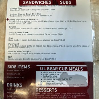 Lil Black Bear Cafe - Menu - Sandwiches Near Me - Pigeon Forge, Tennessee Lil Black Bear Cafe - Menu - Sandwiches Near Me - Pigeon Forge, Tennessee