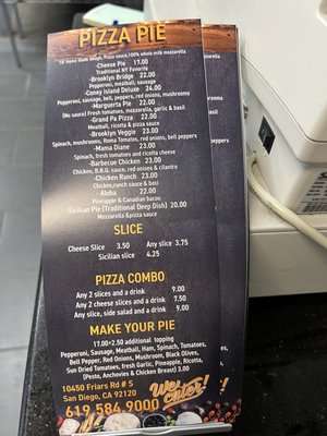 Menu photo 3 A Brooklyn Pizzeria San Diego, CA Menu photo 3 A Brooklyn Pizzeria San Diego, CA
