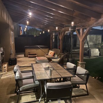 Performance Landscape - Our living area at night. - Landscaping Near Me - Santa Paula, California