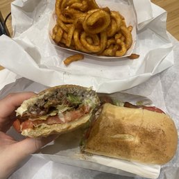 Steak and Cheese Wedge Curly Fries Steak and Cheese Wedge Curly Fries