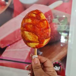 Michoacan A Pedir De Boca - Fresh mango with chamoy and tajin on a stick.