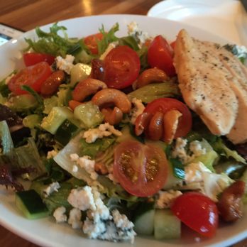 The Dip Pool Bar & Grill - Woodstock salad with blue cheese subbed for the goat cheese, chicken added - Wine Bars Near Me - Fredericton, New Brunswick The Dip Pool Bar & Grill - Woodstock salad with blue cheese subbed for the goat cheese, chicken added - Wine Bars Near Me - Fredericton, New Brunswick