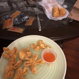 Crab Rangoon and egg rolls Crab Rangoon and egg rolls