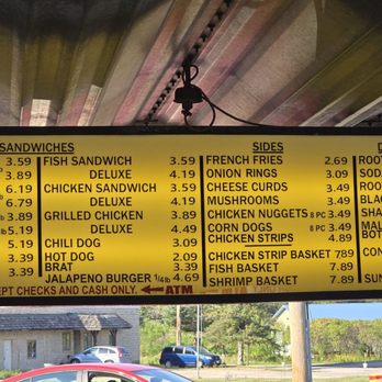 Charlie's Drive-In - Menu as of 8/24/2024 - American Near Me - Hortonville, Wisconsin