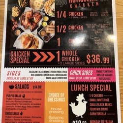 Chick Houz - Menu