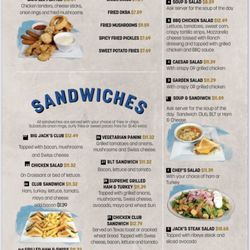 Jack's Cafe - Appetizers, Sandwiches, Soups & Salads