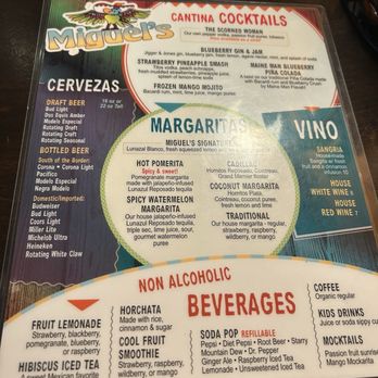 Miguel's Mexican Restaurant - Menu - Mexican Near Me - Bangor, Maine Miguel's Mexican Restaurant - Menu - Mexican Near Me - Bangor, Maine