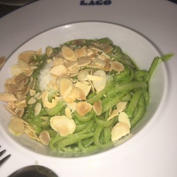 Lago - LINGUINE AL PESTO--pecorino cheese | creamy almond-basil pesto (4/5) - Italian Near Me - Las Vegas, Nevada