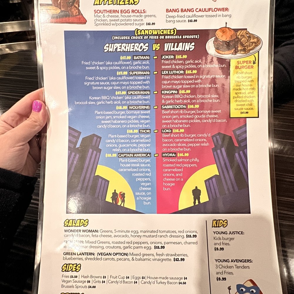 Superhero Chefs - Menu - Breakfast & Brunch Near Me - Huntsville, Alabama Superhero Chefs - Menu - Breakfast & Brunch Near Me - Huntsville, Alabama