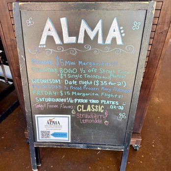 Alma Mexicana - Weekly Specials - Mexican Near Me - Winston-Salem, North Carolina Alma Mexicana - Weekly Specials - Mexican Near Me - Winston-Salem, North Carolina