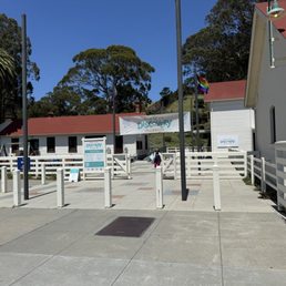 Museum entrance and stroller-friendly walkway Museum entrance and stroller-friendly walkway