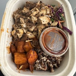 Bbq chicken + squash bowl