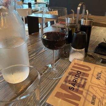 Sapido - Skimpy $12 wine pour Meatballs small - Italian Near Me - Fort Lauderdale, Florida