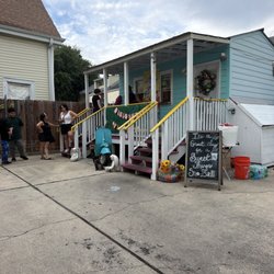 Outside