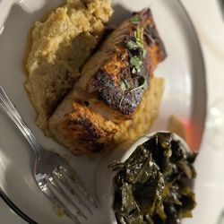 Palmer's Village Cafe - Salmon on risotto
