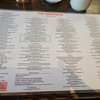 Dinerbar - Menu - Diners Near Me - Rego Park, New York Dinerbar - Menu - Diners Near Me - Rego Park, New York