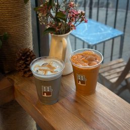 Blue Brown Latte