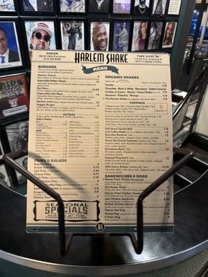 Menu photo 1 Harlem Shake New York, NY Menu photo 1 Harlem Shake New York, NY