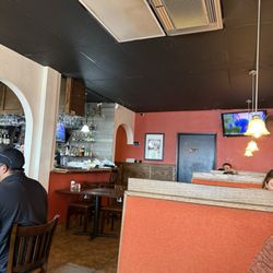 Interior booths and corner of bar