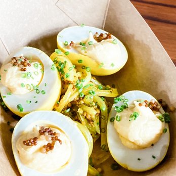 Karrikin Spirits - Pickled deviled eggs - Bars Near Me - Cincinnati, Ohio Karrikin Spirits - Pickled deviled eggs - Bars Near Me - Cincinnati, Ohio