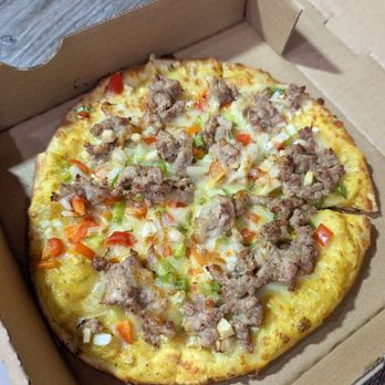 INTL Kitchen - Yellow curry roti pizza - Asian Fusion Near Me - Milpitas, California INTL Kitchen - Yellow curry roti pizza - Asian Fusion Near Me - Milpitas, California