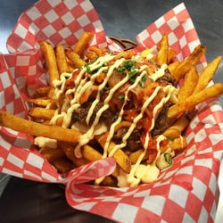 Le Cue Lounge - Kimchi Pulled Pork Fries