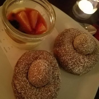 Wildflower - Cinnamon donuts with parfait - New American Near Me - Tucson, Arizona