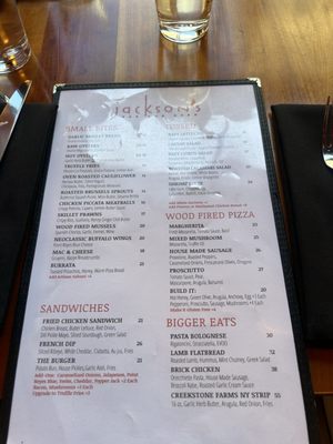 Menu photo 1 Jackson's Bar and Oven Santa Rosa, CA Menu photo 1 Jackson's Bar and Oven Santa Rosa, CA
