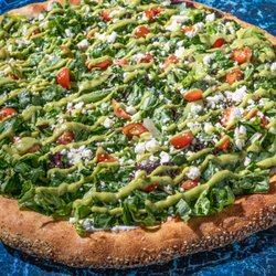 Salad Pizza Pie Everything Bagel Crust