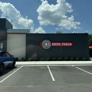 Shipley Do-Nuts - Drive-thru signing on the side of the building. - Donuts Near Me - Glen Burnie, Maryland Shipley Do-Nuts - Drive-thru signing on the side of the building. - Donuts Near Me - Glen Burnie, Maryland