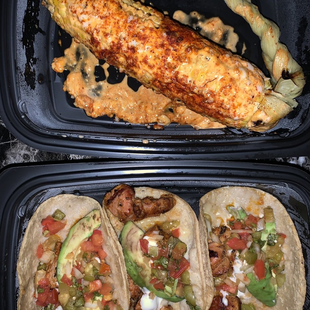 El Vez - Grilled Corn on the Cob & Chicken Tacos - Mexican Near Me - Philadelphia, Pennsylvania