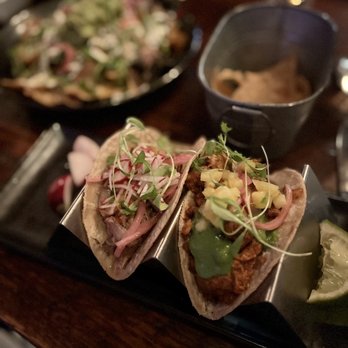 Anejo - Pork Taco (left) + Chicken Taco (right) - Mexican Near Me - New York, New York