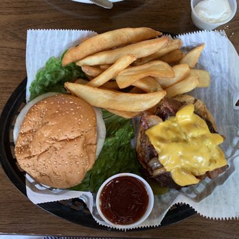 The Butter Run Saloon - BBQ Bacon Cheese Burger This one is in top five in Michigan Fries are perfect! - Bars Near Me - St Clair Shores, Michigan The Butter Run Saloon - BBQ Bacon Cheese Burger This one is in top five in Michigan Fries are perfect! - Bars Near Me - St Clair Shores, Michigan