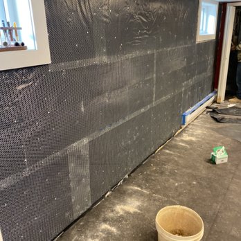 Mac Basement Dry - Installing wire mesh - Waterproofing Near Me Mac Basement Dry - Installing wire mesh - Waterproofing Near Me