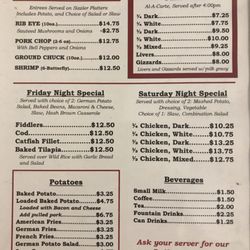 St Joe Inn - Menu - page 2