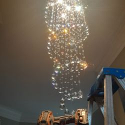 Stout Handyman and Fencing Services - Chandelier installation