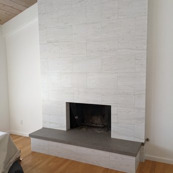 Fireclay Tile - Fireplace - AFTER - Flooring Near Me - San Francisco, California