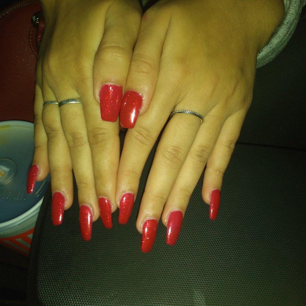 Cute color nails but not what I asked for Cute color nails but not what I asked for