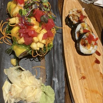 Konnichiwa - The Hawaiian Roll and Spider Roll. - Sushi Bars Near Me - Irmo, South Carolina