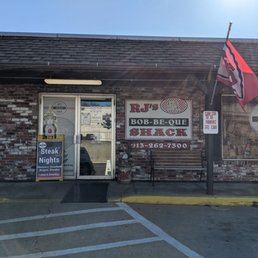 Exterior outside entrance of R.J.'s Bob-Be-Que Shack - Mission, Kansas Exterior outside entrance of R.J.'s Bob-Be-Que Shack - Mission, Kansas