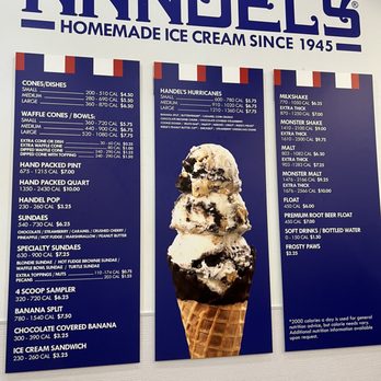 Handel’s Homemade Ice Cream - Eugene - Options, then the flavors are listed above the counter - Ice Cream & Frozen Yogurt Near Me - Eugene, Oregon Handel’s Homemade Ice Cream - Eugene - Options, then the flavors are listed above the counter - Ice Cream & Frozen Yogurt Near Me - Eugene, Oregon