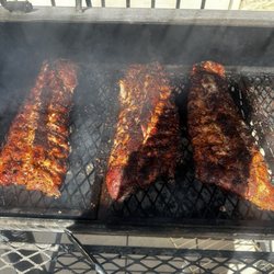 Bear Creek Golf Complex - Grilled ribs on the grill